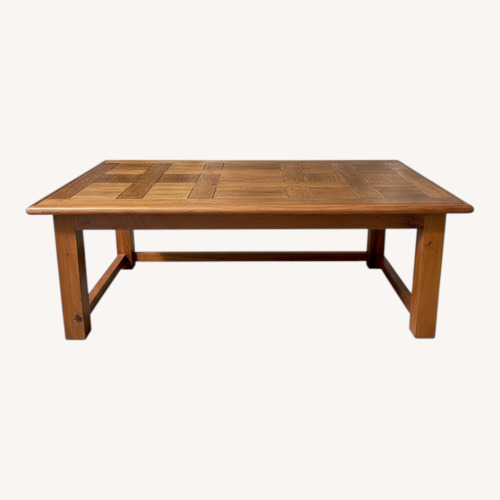 Used Dark Brown Wood Coffee Table for sale on AptDeco