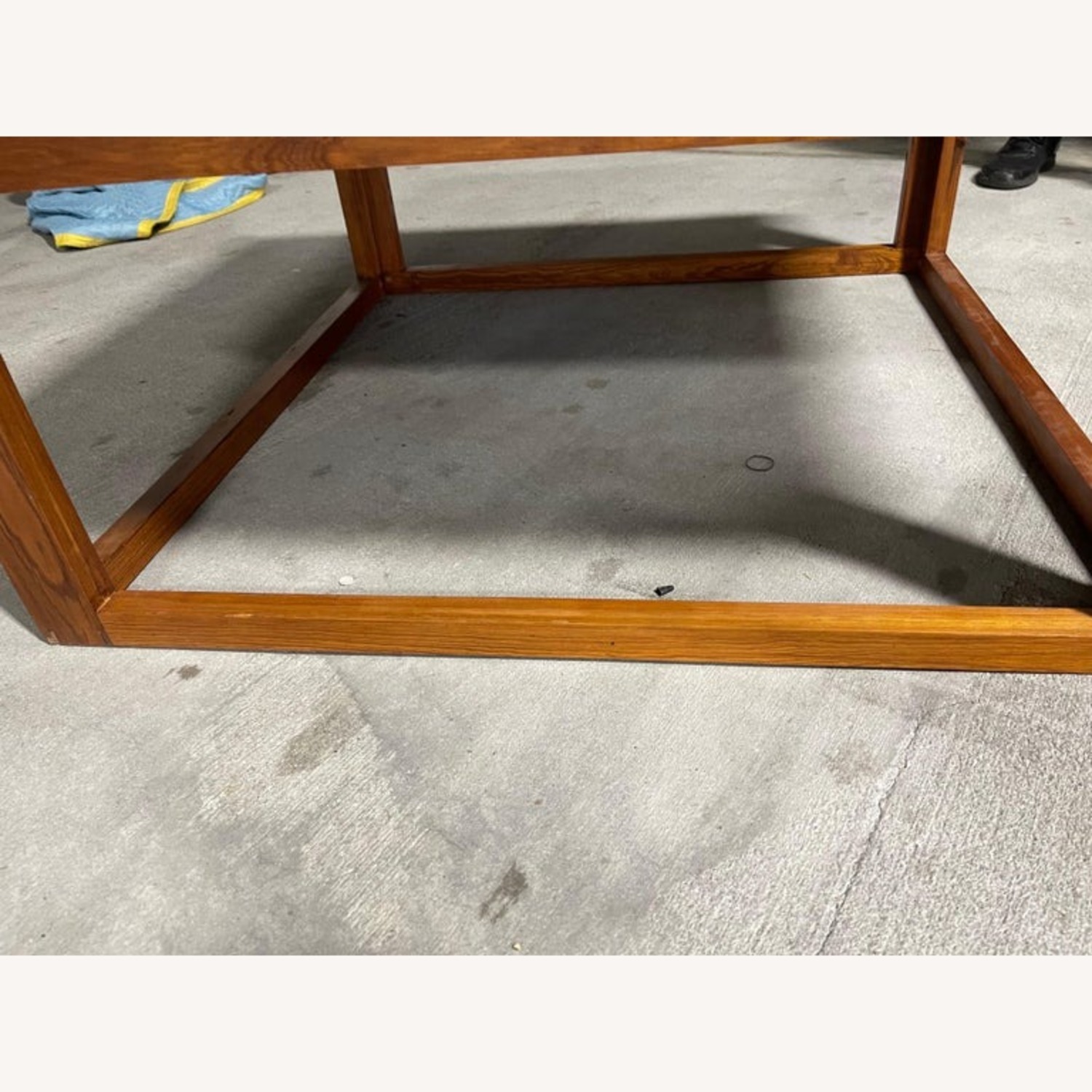 Dark Brown Wood Coffee Table - image-2