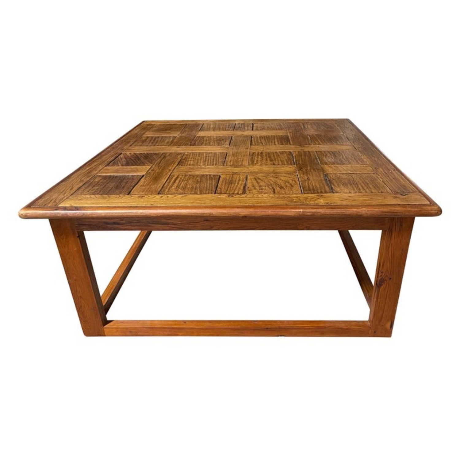 Dark Brown Wood Coffee Table - image-1