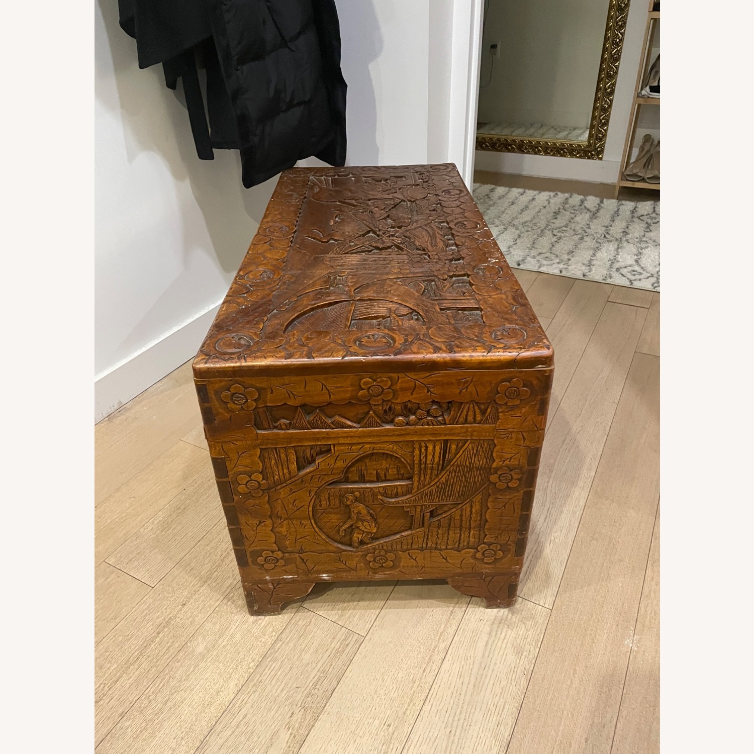 Vintage Wood Chest (Chinese Inspired) - image-4