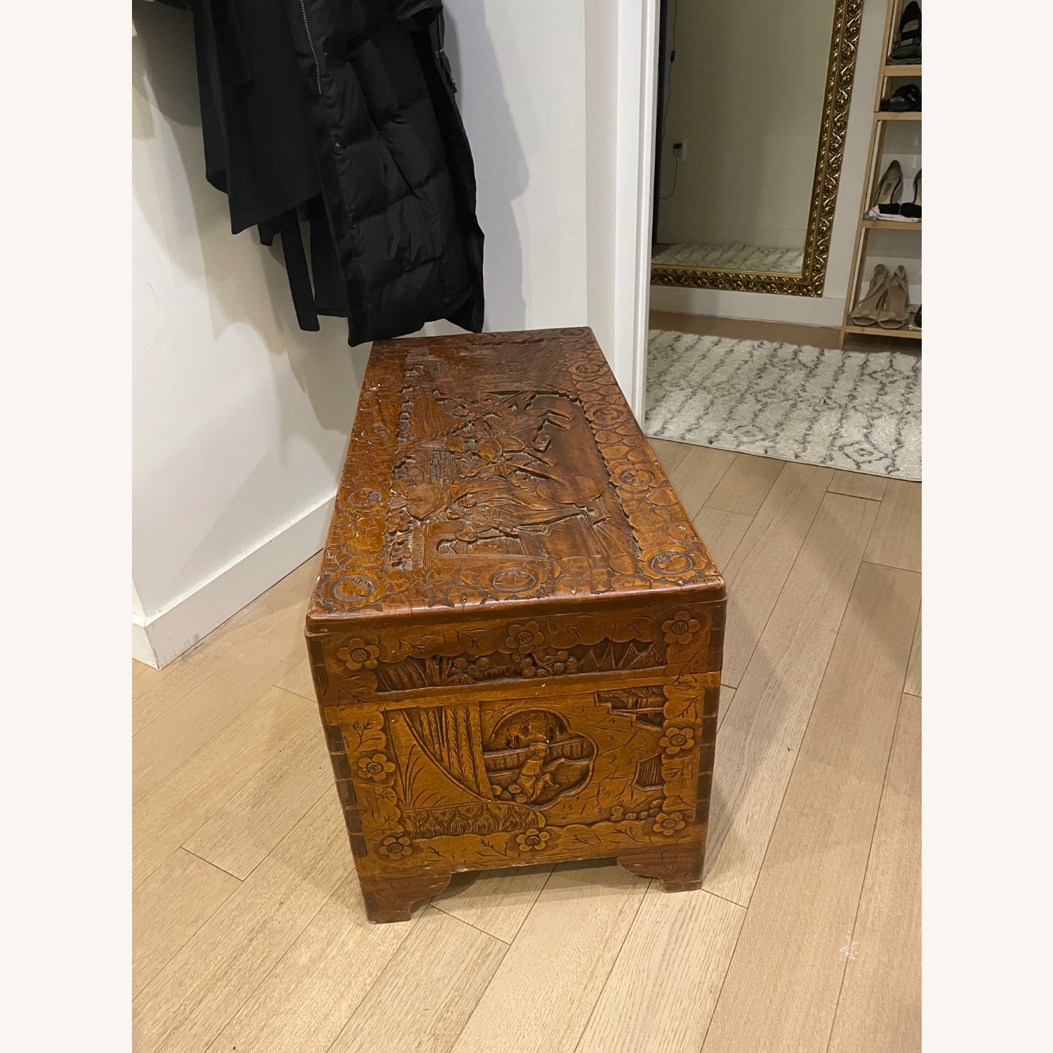 Vintage Wood Chest (Chinese Inspired) - image-2