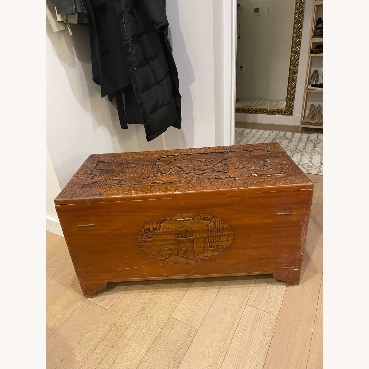 Vintage Wood Chest (Chinese Inspired) - image-3