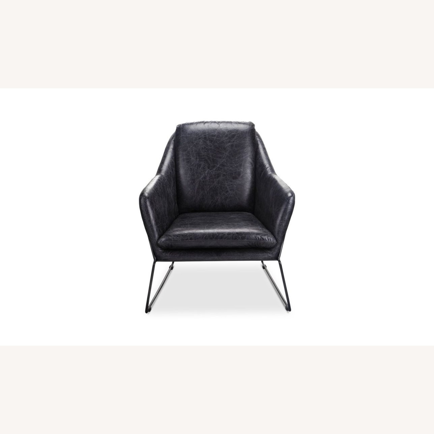 Moe's Home Collection Black Leather Armchair - image-5
