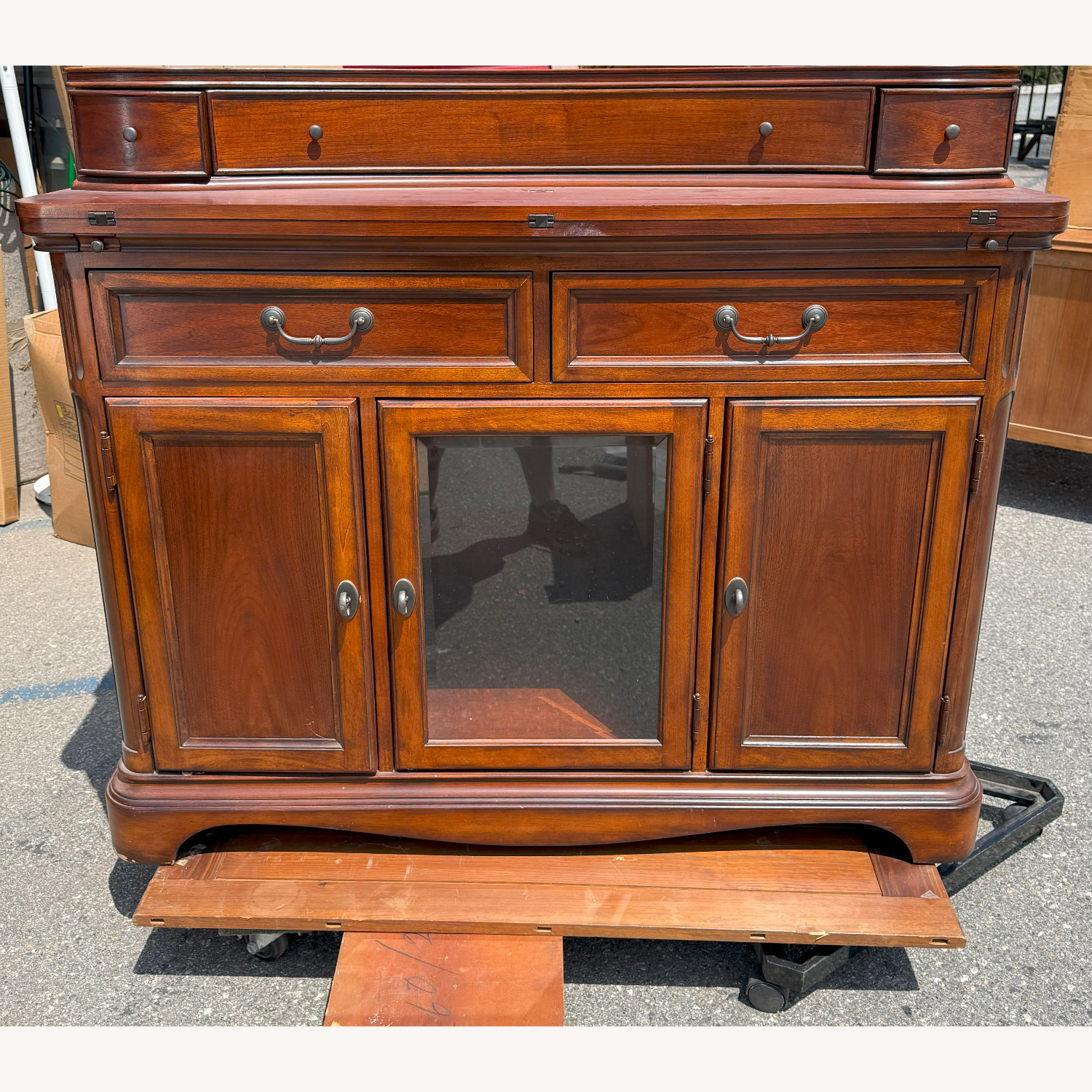 Sophisticated Console/Dresser With Mirror - image-7