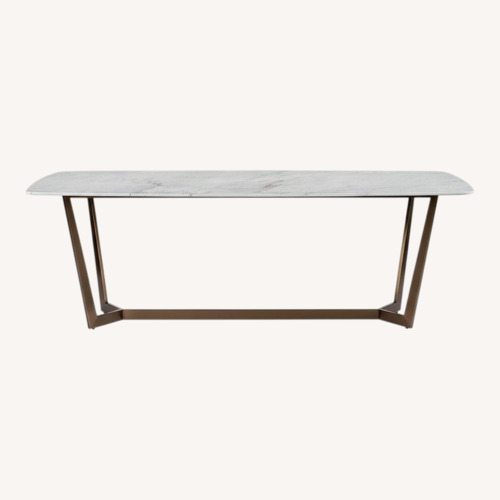 Used Interlude Home Lowell Dining Table Carra White for sale on AptDeco