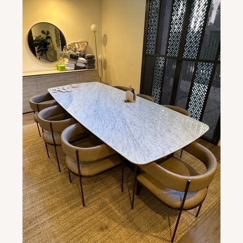 Used Interlude Home Lowell Dining Table Carra White for sale on AptDeco