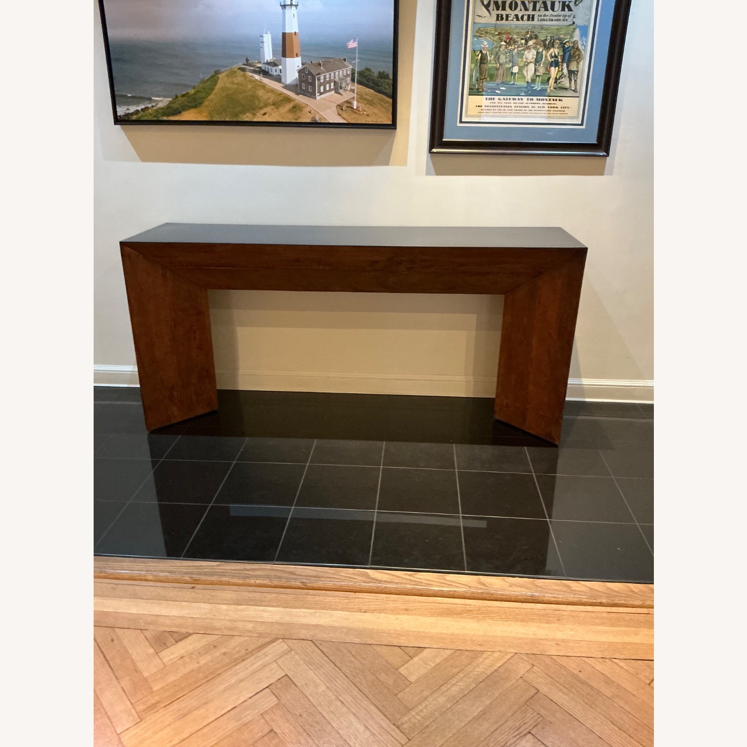 Restoration Hardware Bolinas Metal & Peroba Console Table - image-2