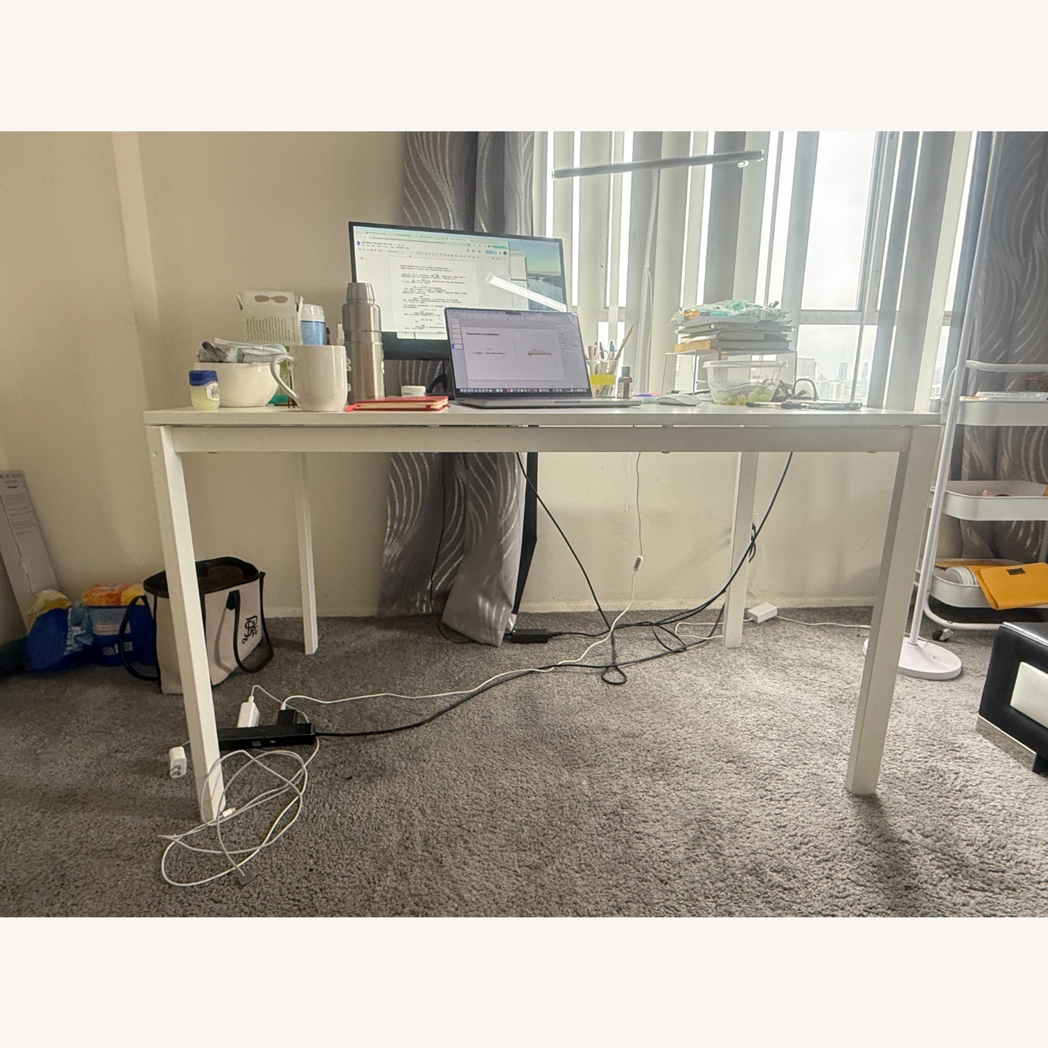 IKEA White Desk - image-2