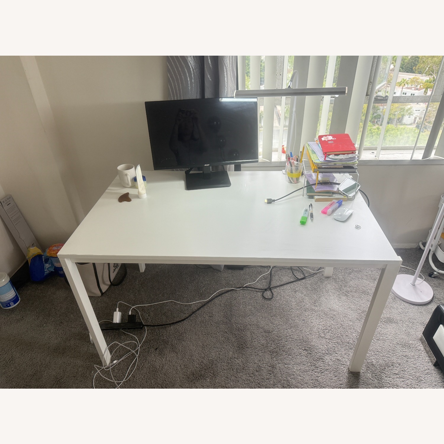 IKEA White Desk - image-1