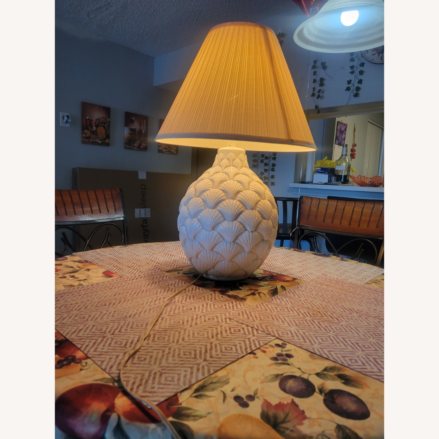 White Table Lamp - image-1