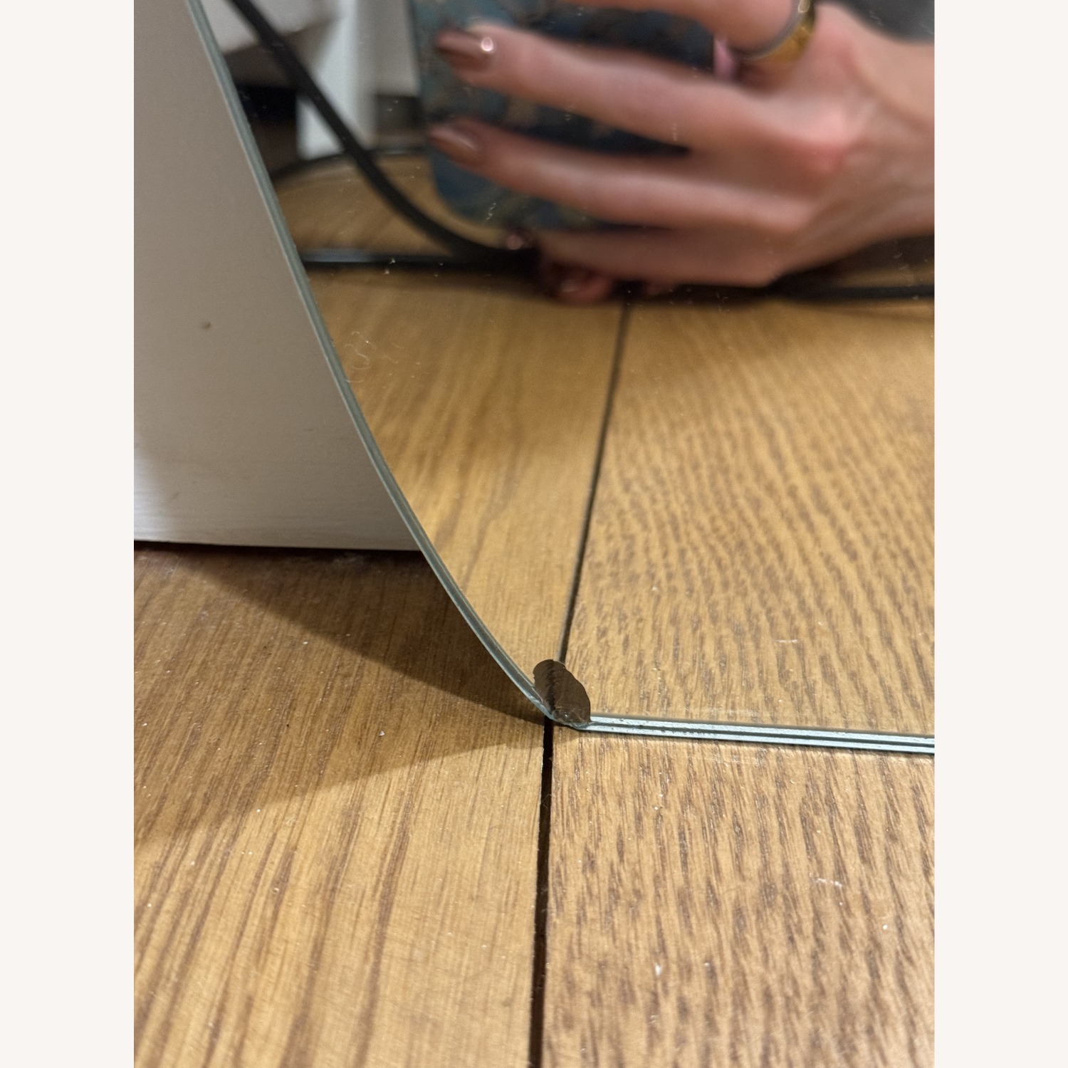 Wavy Glass Wall Mirror - image-3