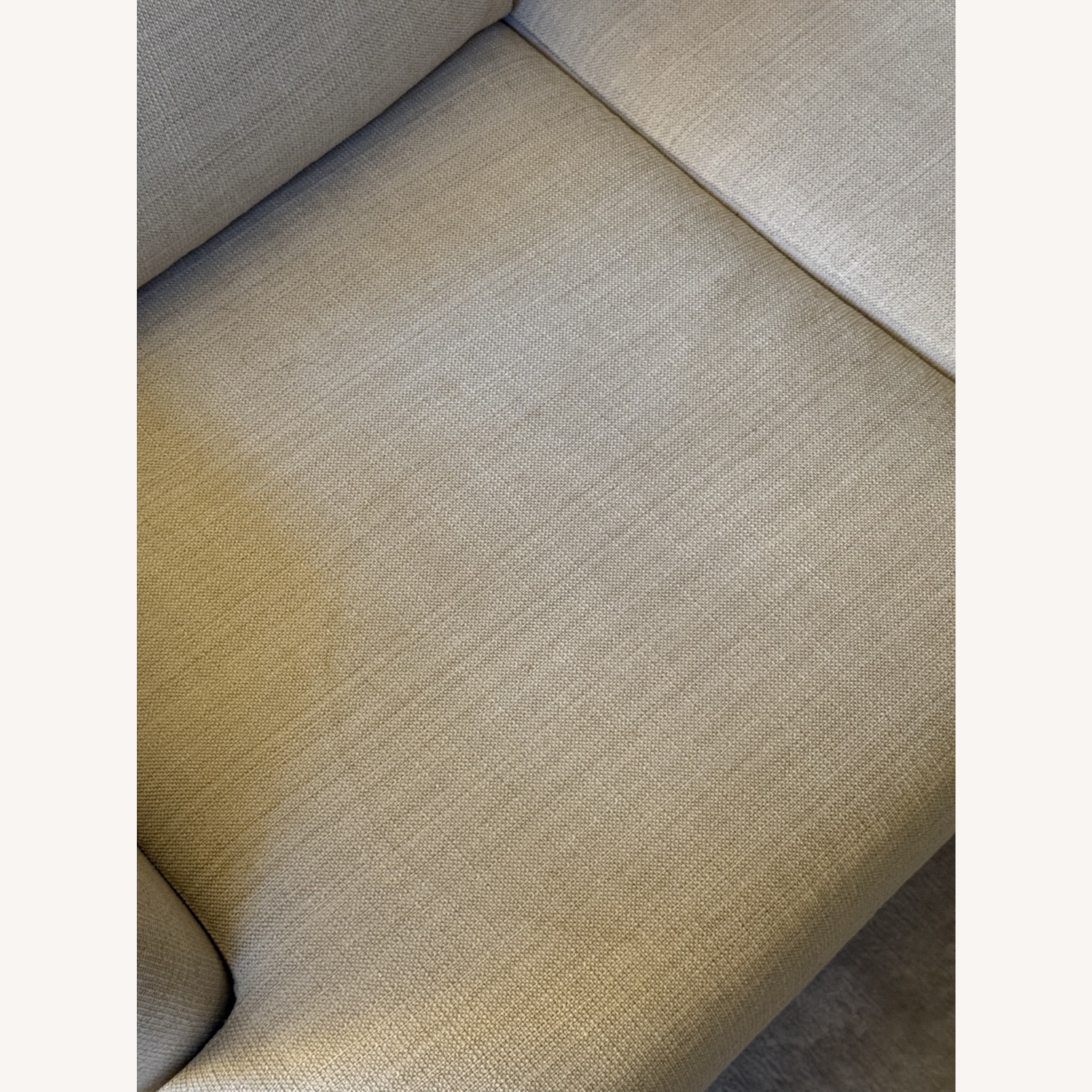 AllModern Miller Cream Linen Loveseat - image-3