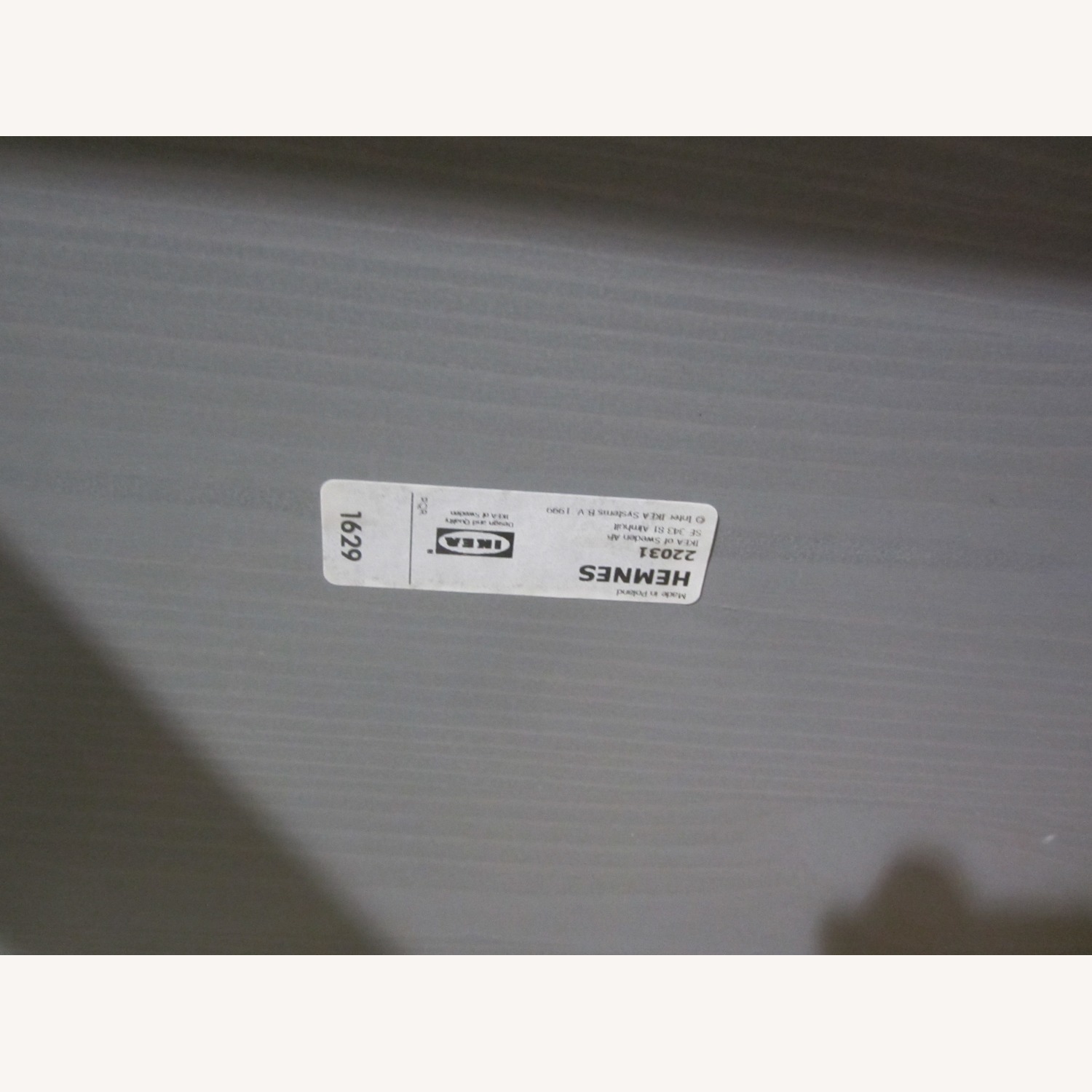 IKEA Light Gray Wood Bench - image-7