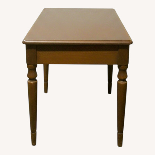 Used Vintage/Antique Dark Brown Wood Bench for sale on AptDeco