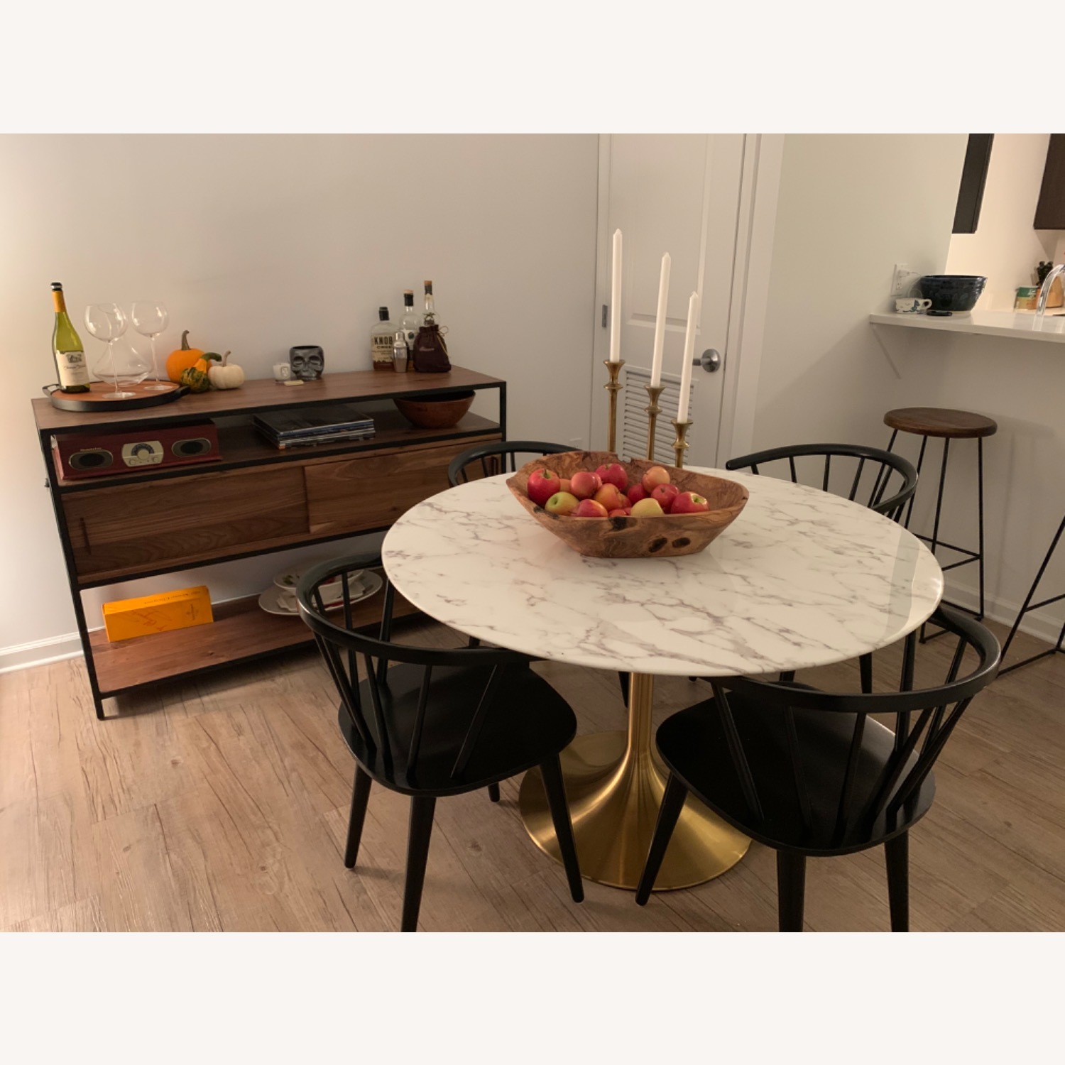 Faux Marble Dining Table - image-3