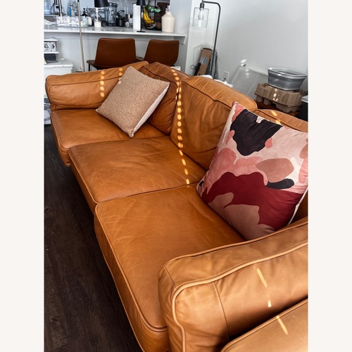 Used Article Timber Mid Century Leather Sofa  for sale on AptDeco