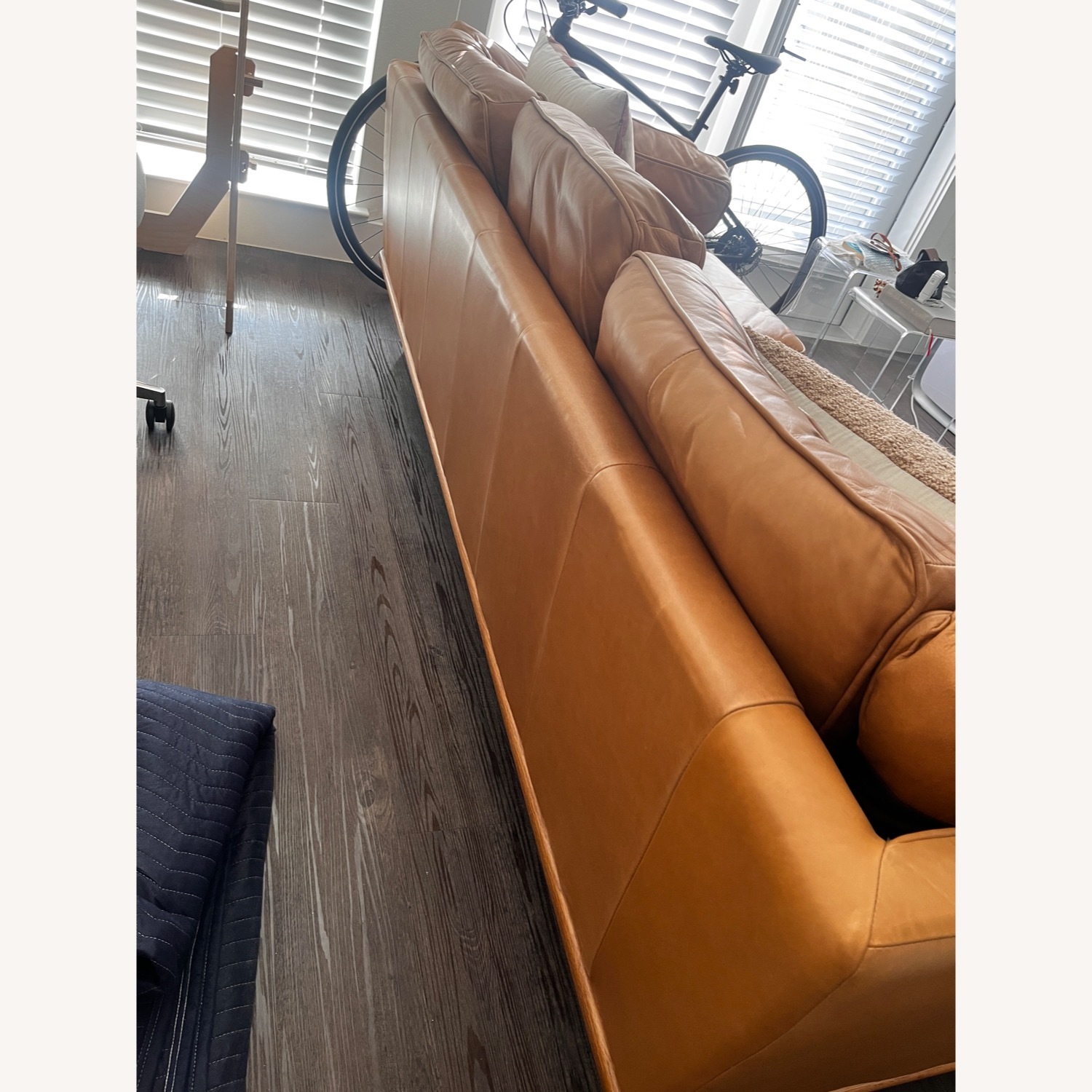 Article Timber Mid Century Leather Sofa - image-2