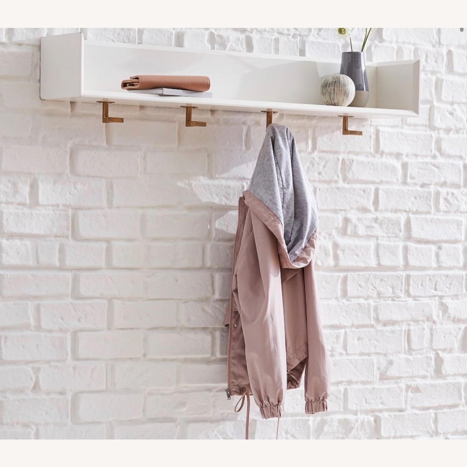 Nolan Entryway Bench + Wall Hooks - image-4