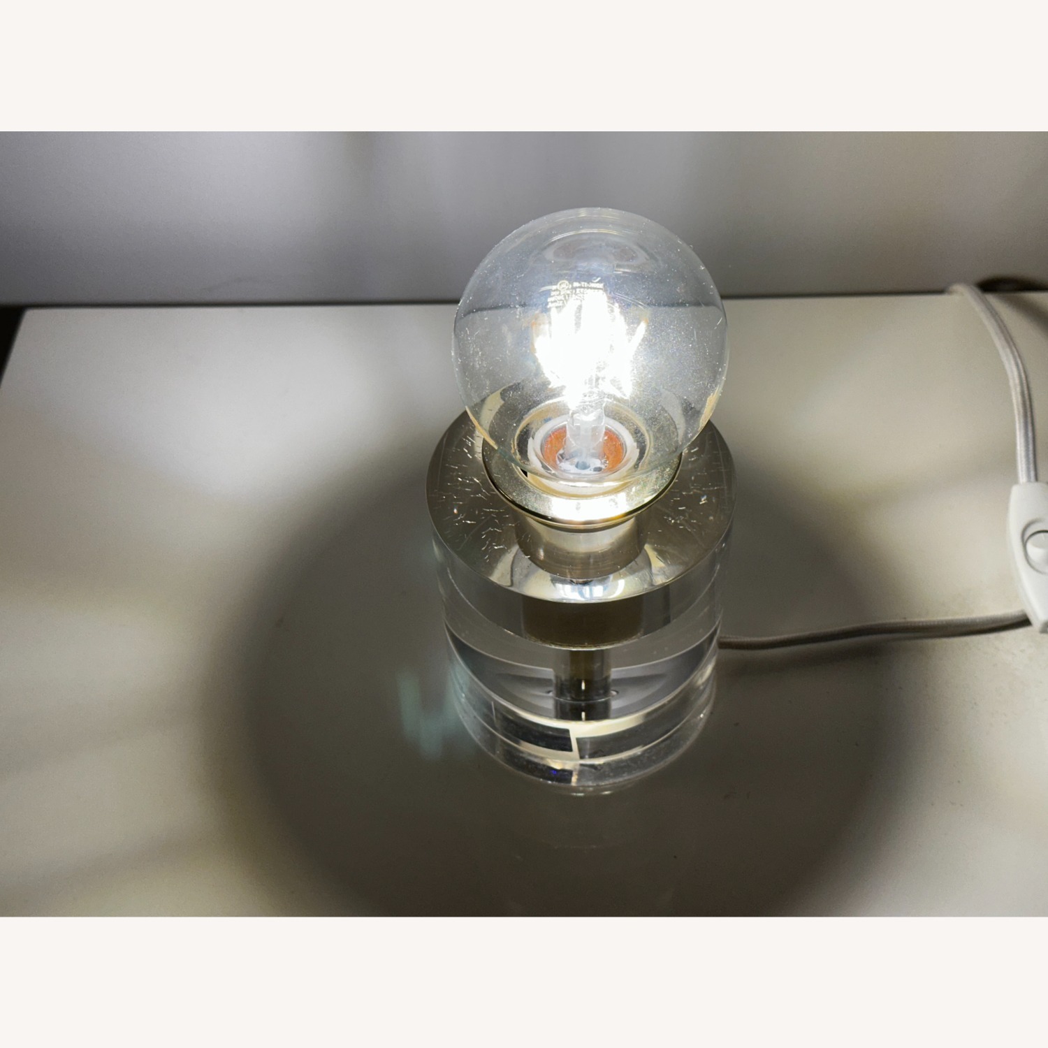 Anthropologie Bettany Lucite Accent Lamp - image-2