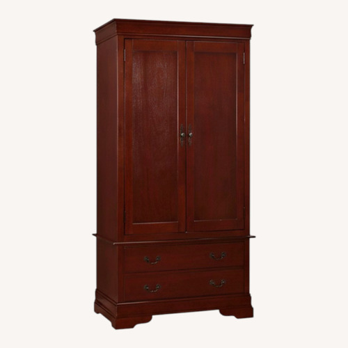 Used Vintage/Antique Dark Brown Armoire for sale on AptDeco