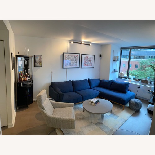 Used Jollene 113" 2-Pc. Fabric Sectional for sale on AptDeco