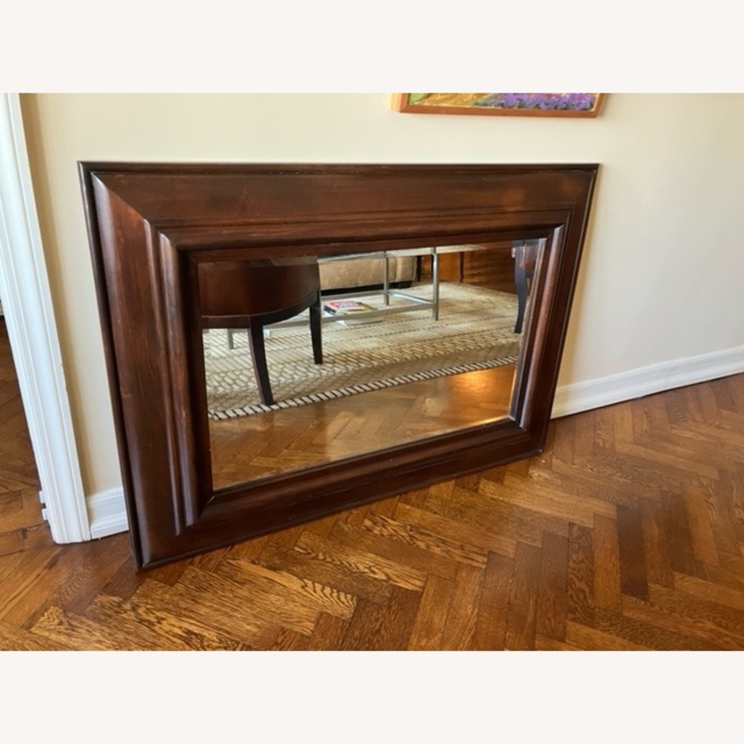 Classic Wood Frame Mirror - image-1