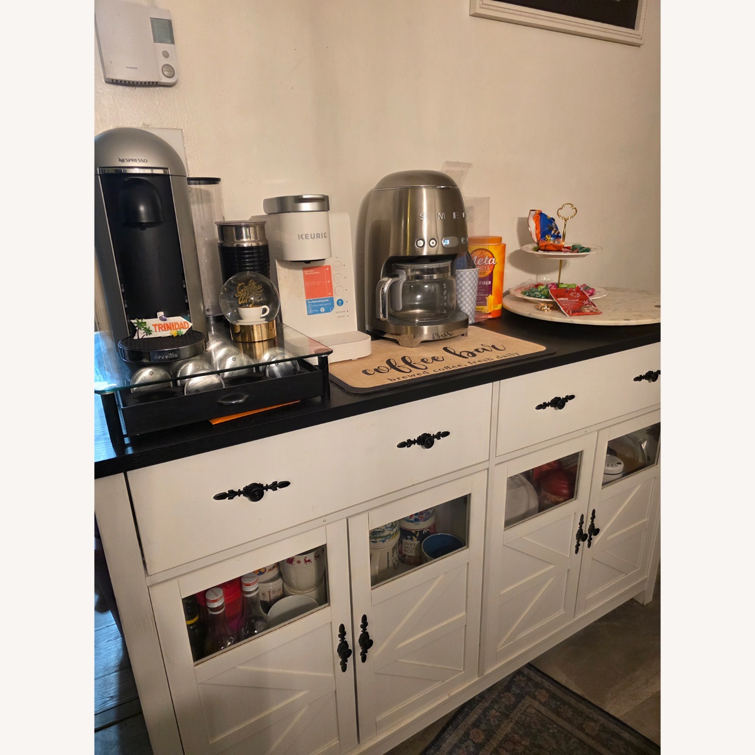 White Wood Sideboard - image-1