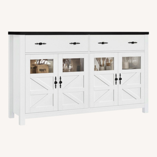 Used White Wood Sideboard for sale on AptDeco