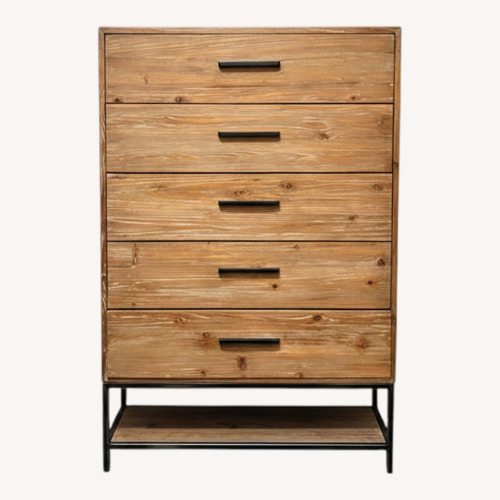 Used Industrial Solid Wood 5-drawer Dresser for sale on AptDeco