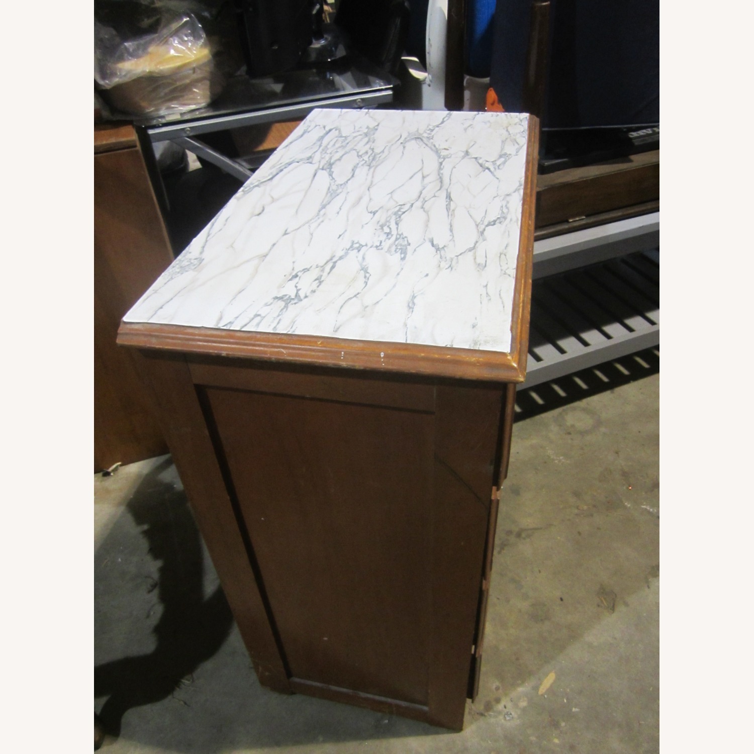 Vintage/Antique Dark Brown Wood Dresser - image-3