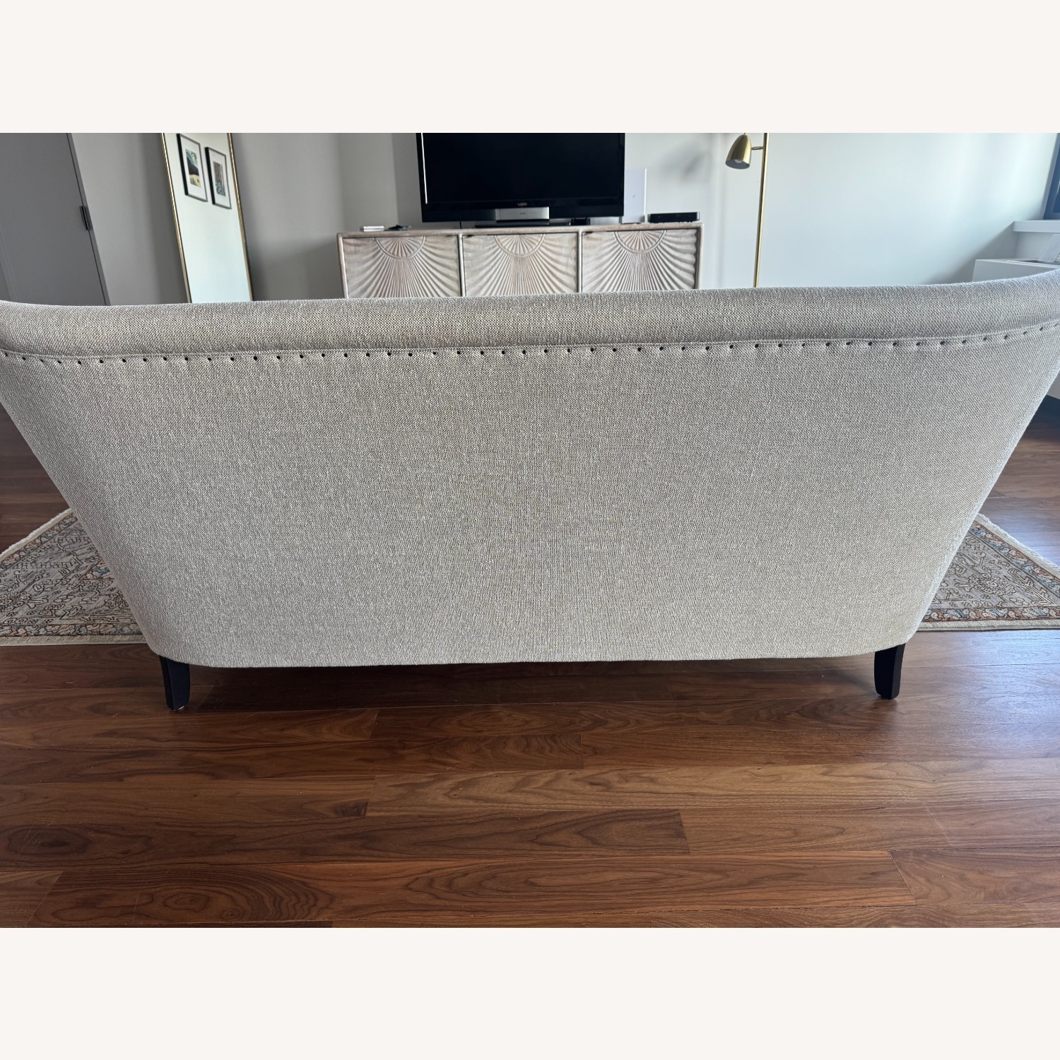 Lee Industries Pippa Natural Fabric 2 Seater Sofa - image-3