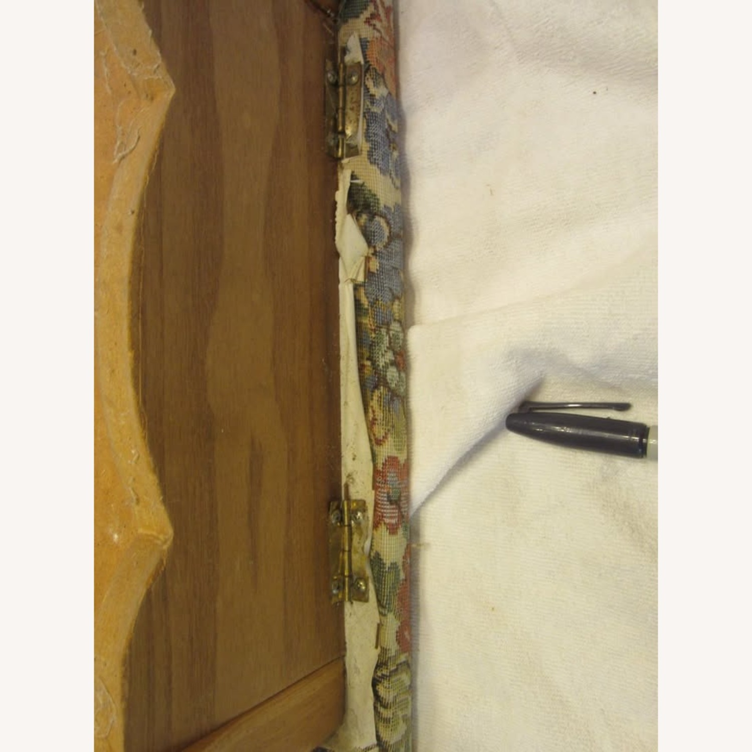 Vintage/Antique Finds Wood Ottoman - image-8