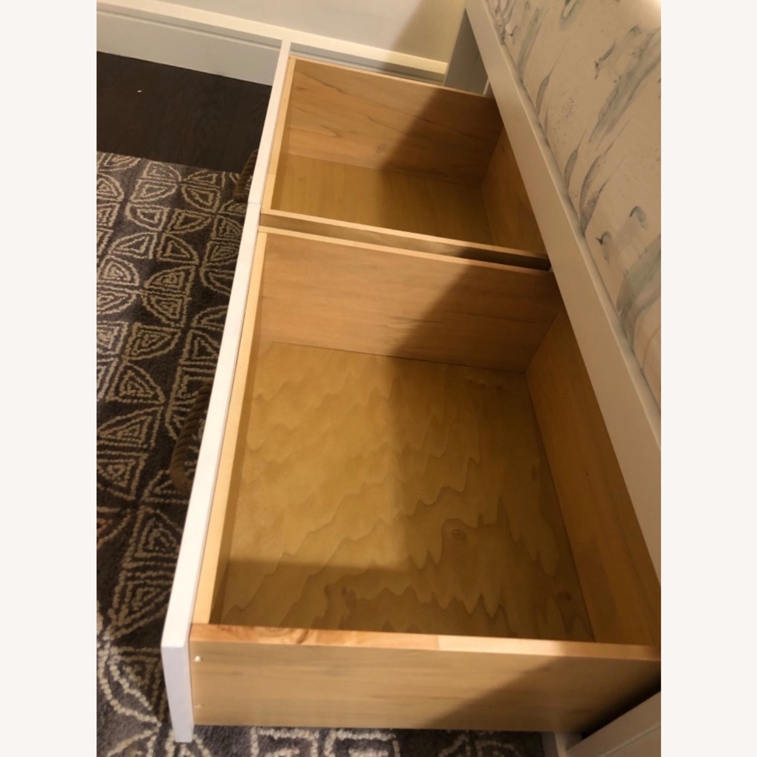 Crate & Barrel Topside White Wood Twin Storage Bed - image-3