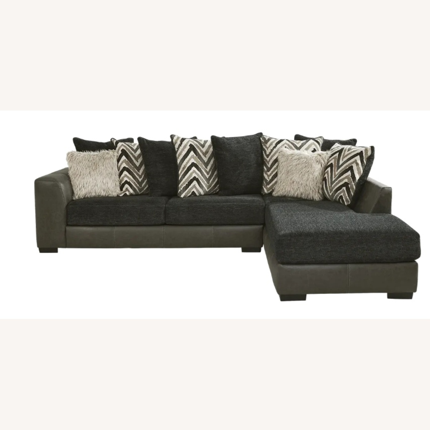Novelia Black 2 Pc Sofa - image-4