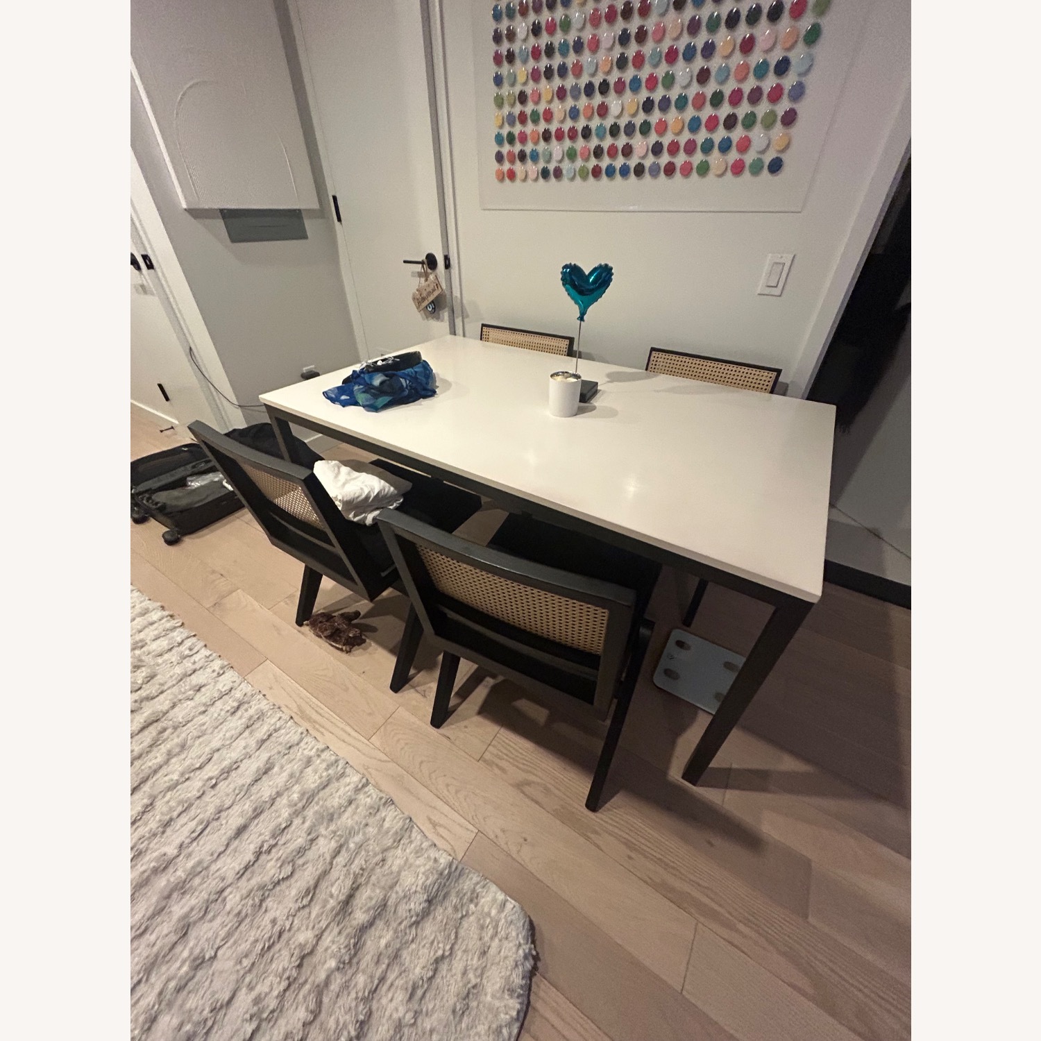 West Elm White Dining Table - image-1