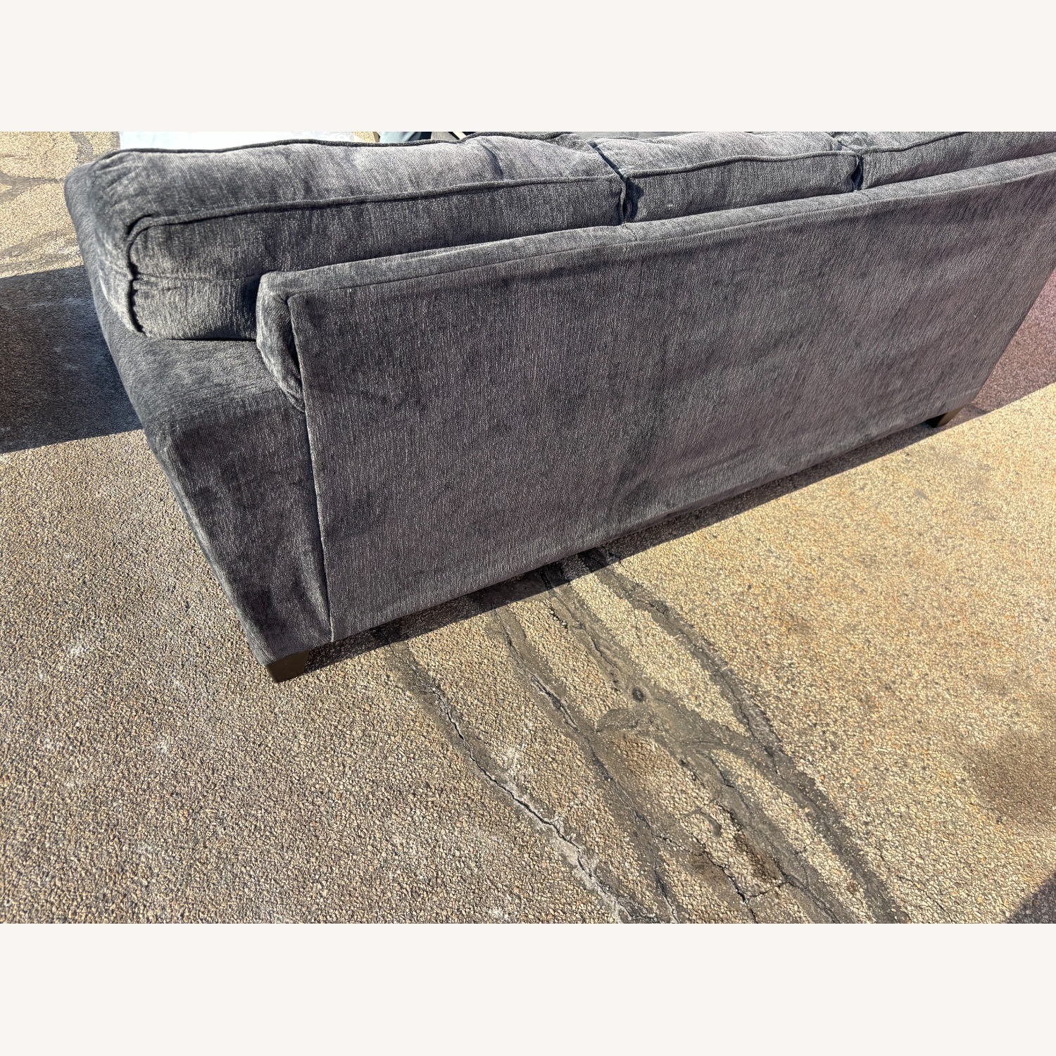 Jordan's Furniture Dark Gray 2 Piece Sectional - image-3