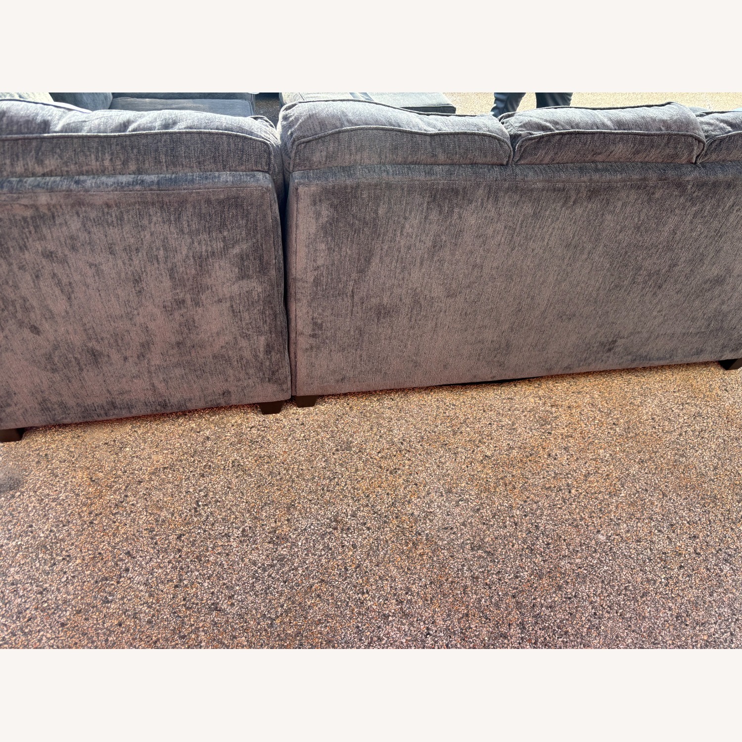 Jordan's Furniture Dark Gray 2 Piece Sectional - image-5