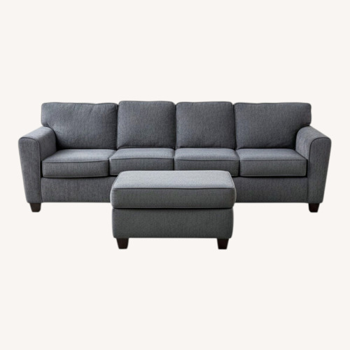 Used Jordan's Furniture Dark Gray 2 Piece Sectional for sale on AptDeco