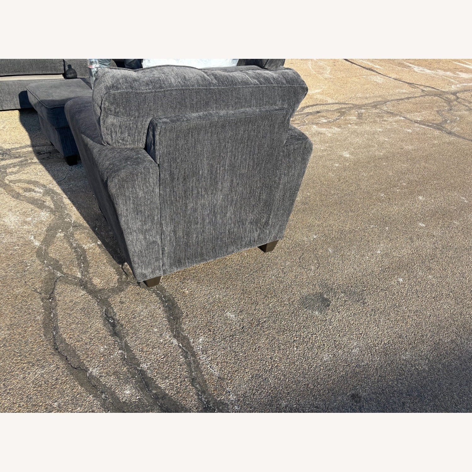 Jordan's Furniture Dark Gray 2 Piece Sectional - image-6