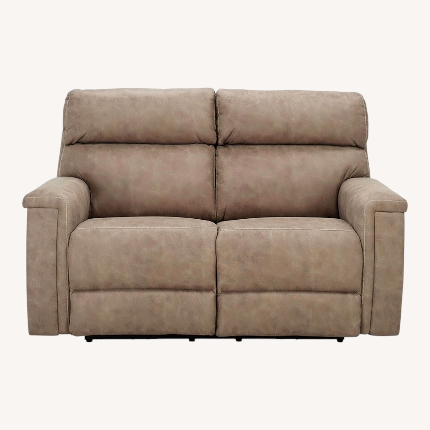 Blake Light Brown Microsuede 2 Seater Sofa - image-0