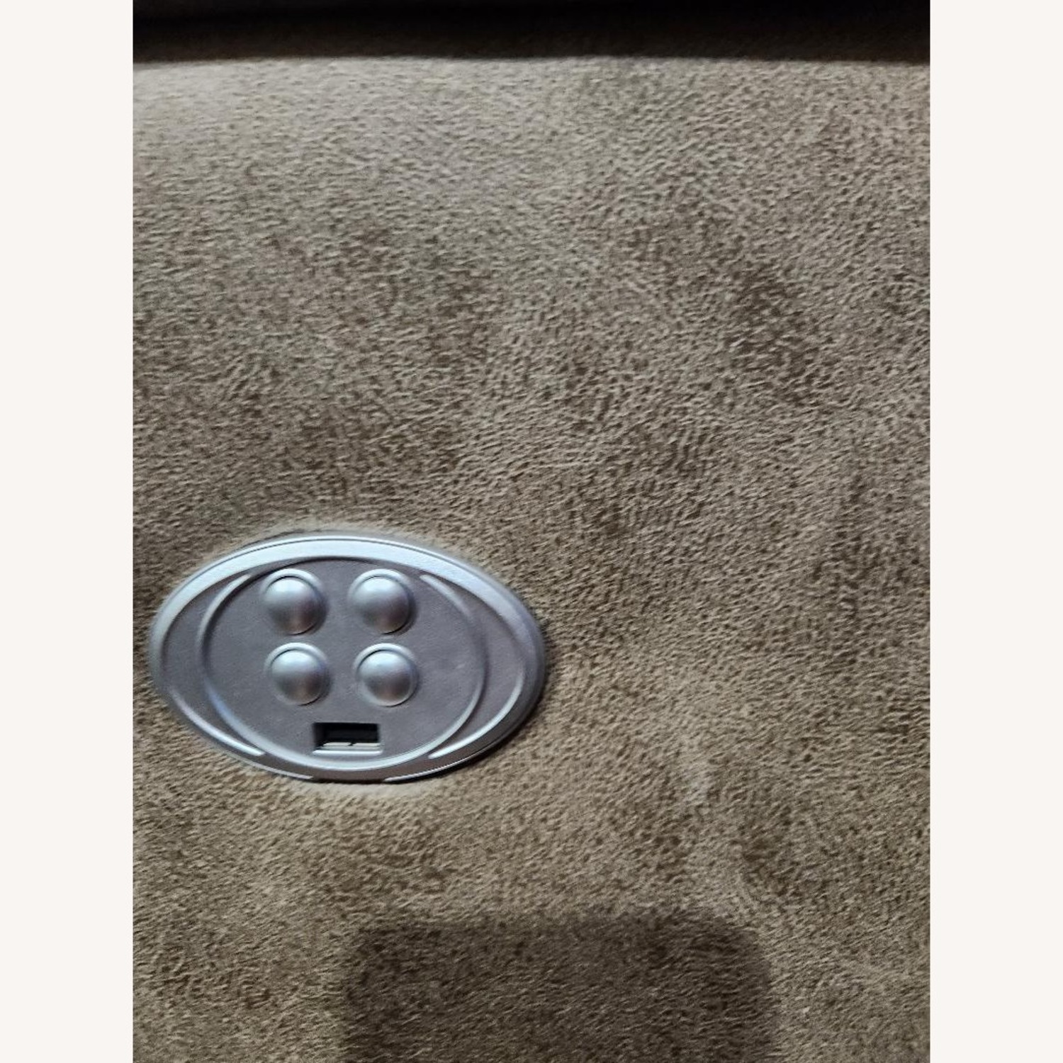 Blake Light Brown Microsuede Recliner - image-3