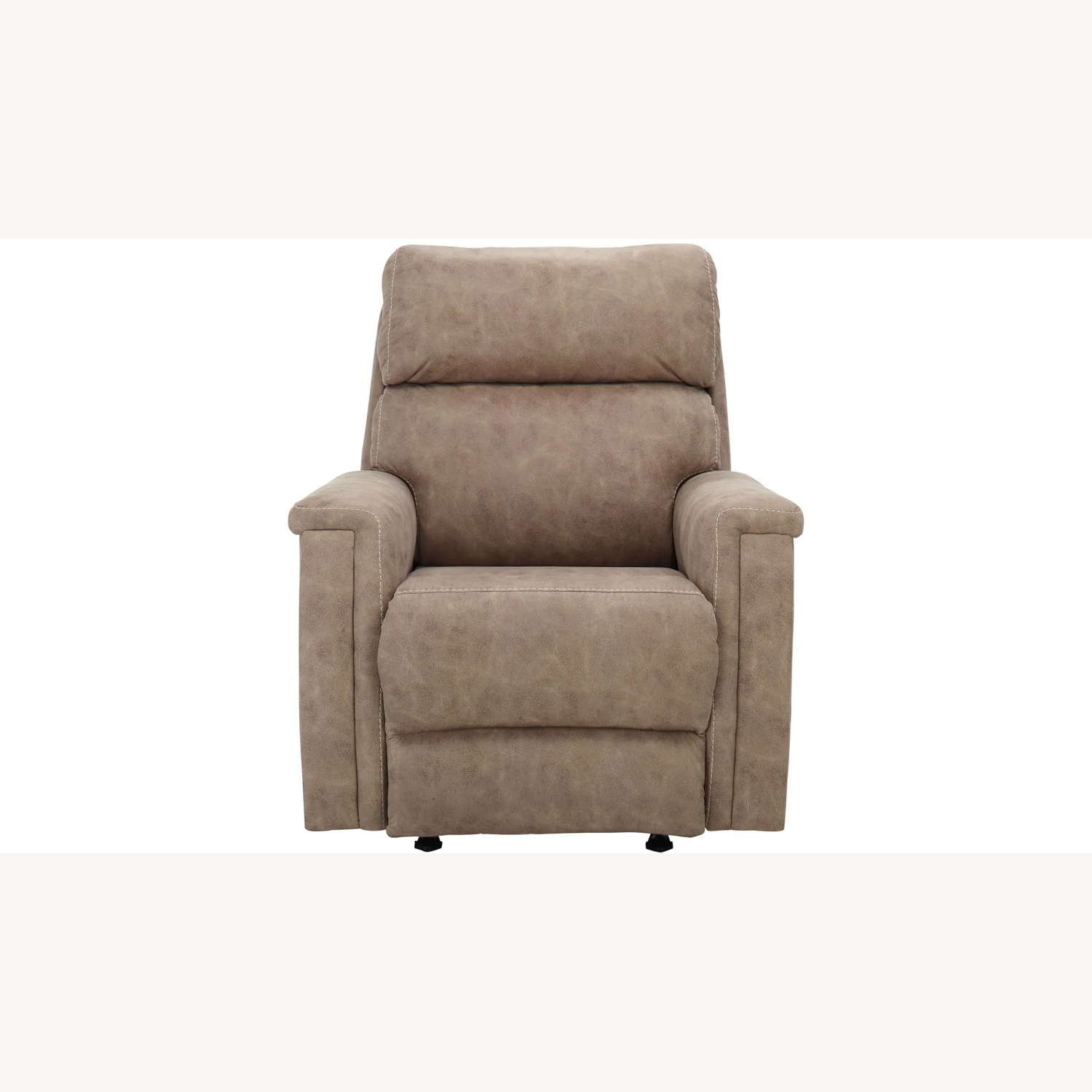 Blake Light Brown Microsuede Recliner - image-4