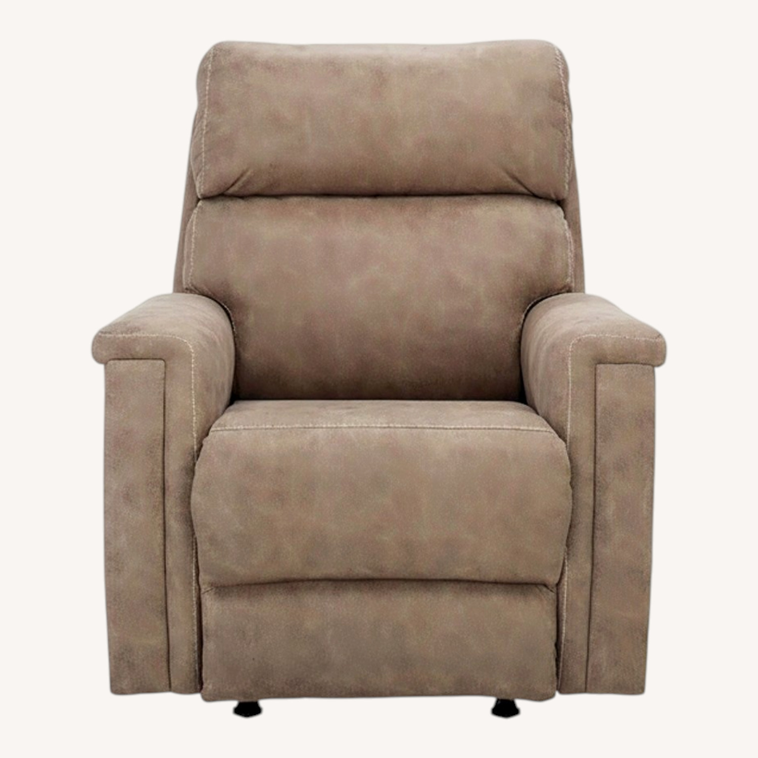Blake Light Brown Microsuede Recliner - image-0