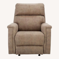 Blake Light Brown Microsuede Recliner