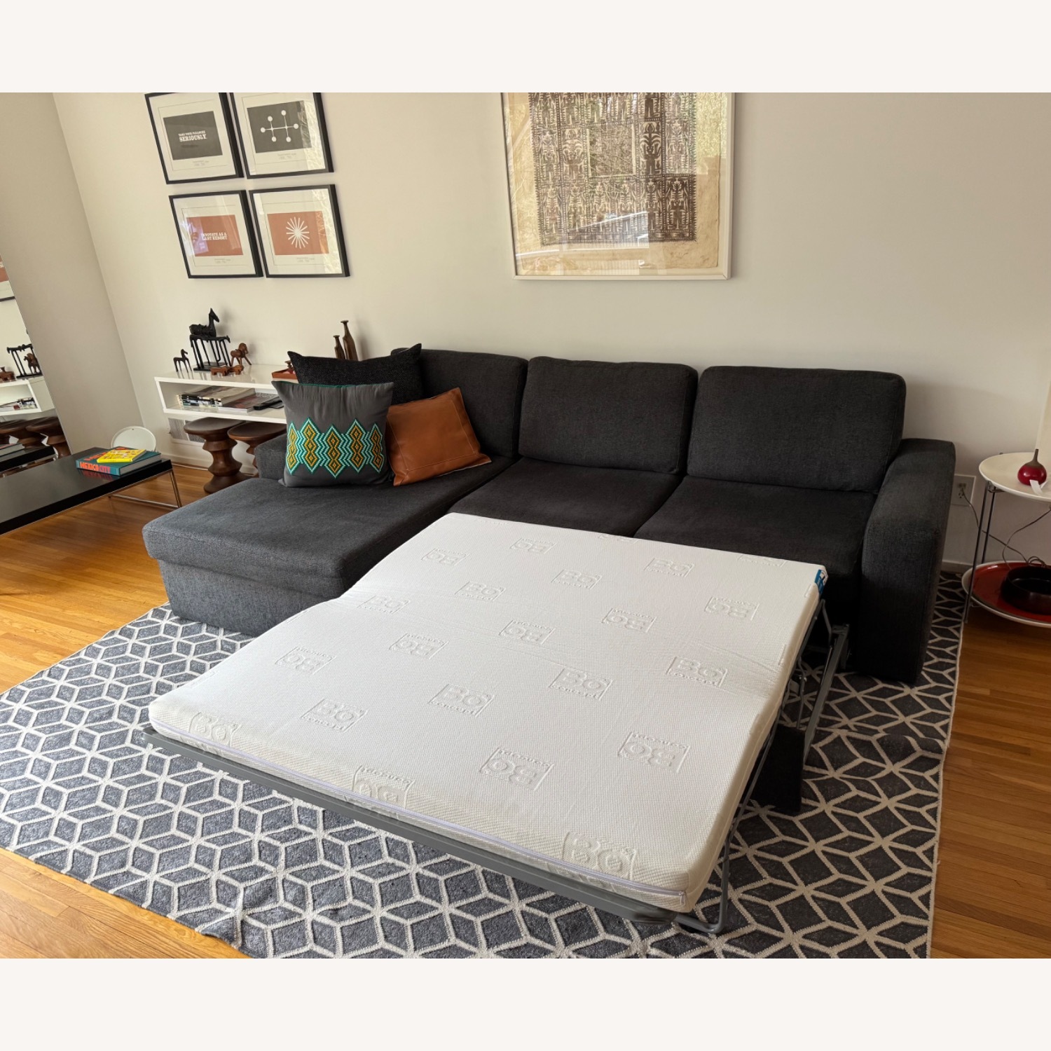 BoConcept Dark Gray Fabric Sleeper Sofa - image-3