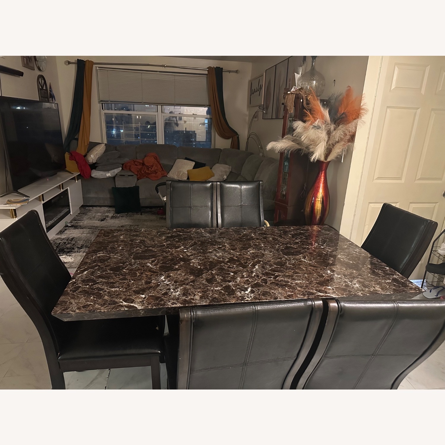 Dining tTable With 6 Chairs  - image-2