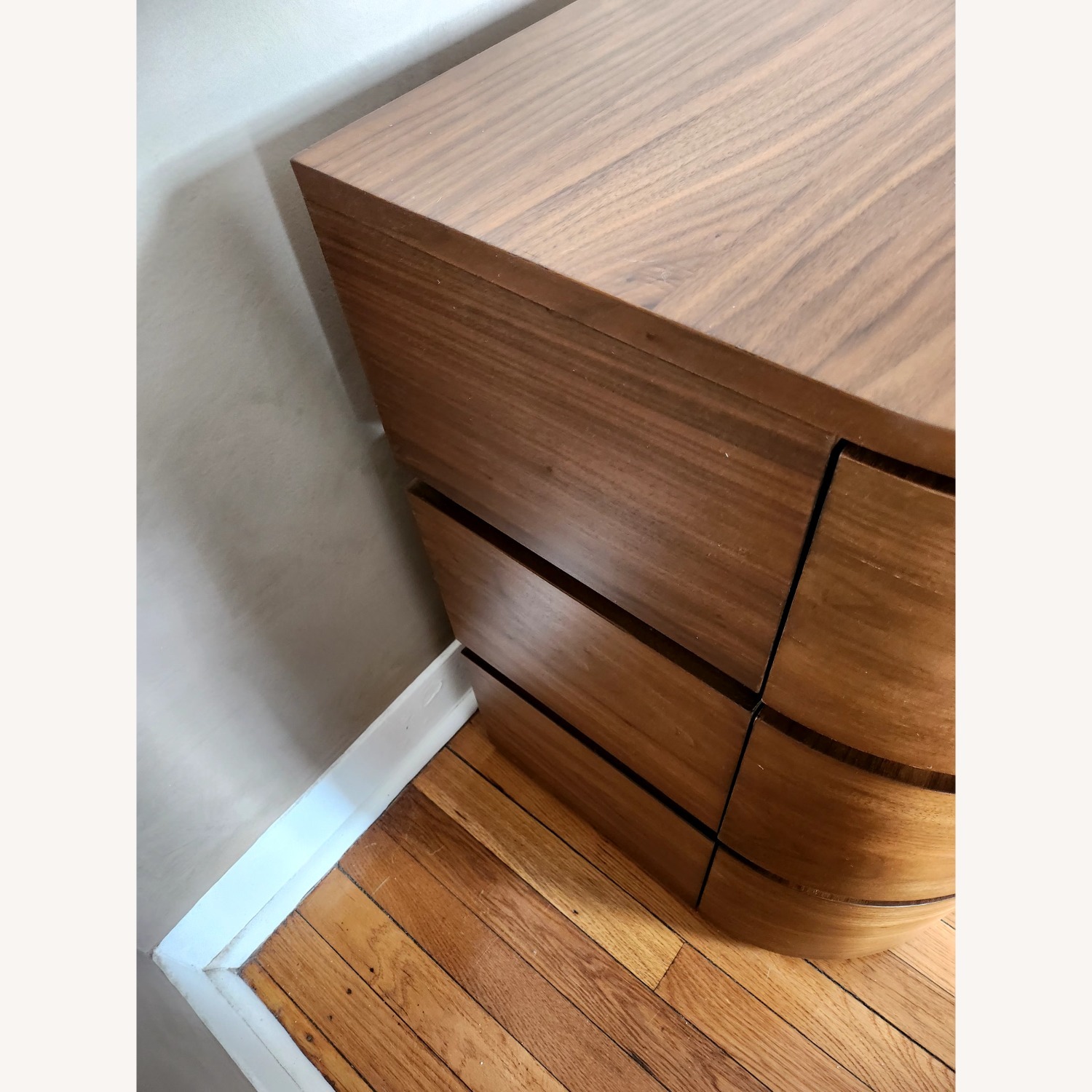 Crate & Barrel Milano Dark Brown Wood Dresser - image-9