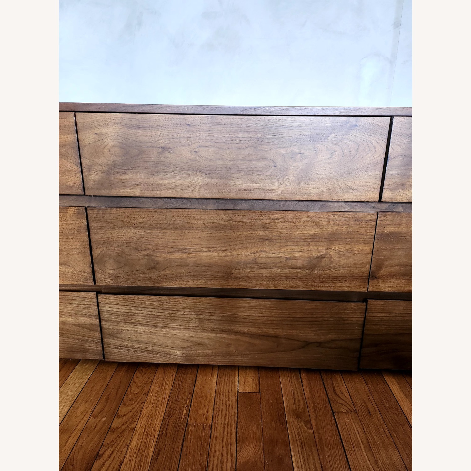Crate & Barrel Milano Dark Brown Wood Dresser - image-5