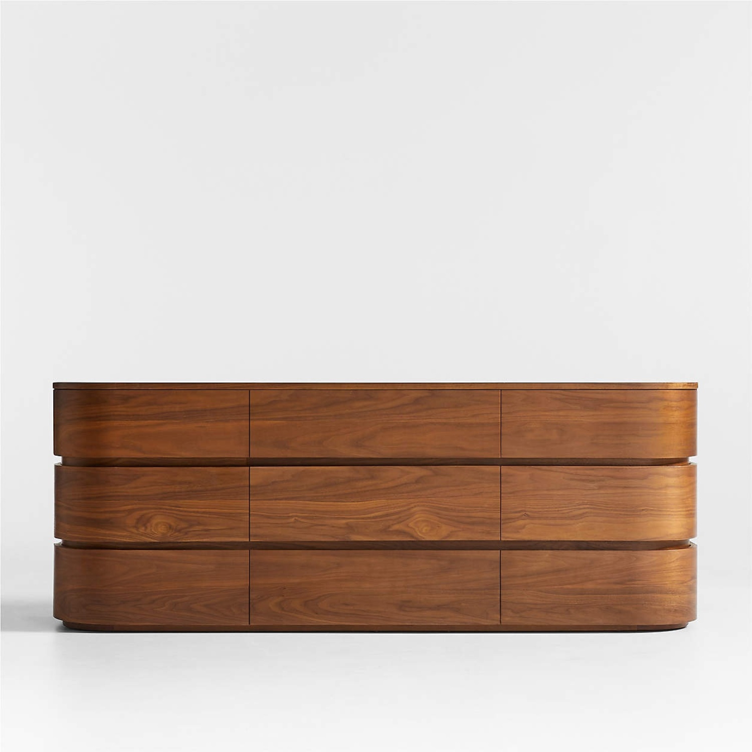 Crate & Barrel Milano Dark Brown Wood Dresser - image-4