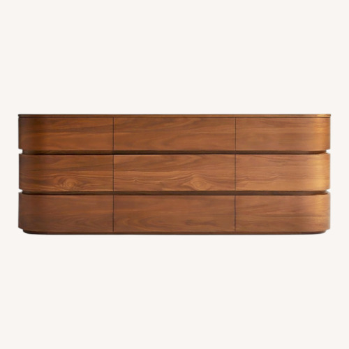 Used Crate & Barrel Milano Dark Brown Wood Dresser for sale on AptDeco